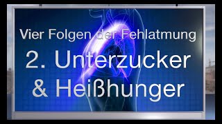 Vier physiologische Folgen von funktionellen Atemstörungen 2 Unterzucker Schwäche und Heißhunger [upl. by Eeltrebor]