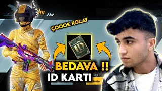 BEDAVA ID KARTI ALMA PUBG MOBİLE 2024 ❗ ÇOK KOLAY PUBG İSİM DEĞİŞTİRME KARTI [upl. by Slein781]