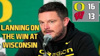 What Did Dan Lanning Have To Say About The Oregon Ducks Win At Wisconsin  Dirt amp Sprague [upl. by Kei]