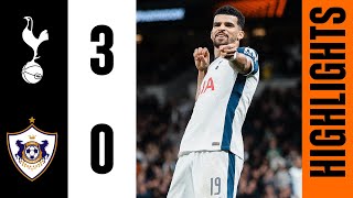 Tottenham Hotspur 30 Qarabag  Europa League Highlights  Johnson Sarr and Solanke goals [upl. by Llemar751]