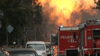 Trümmerfeld in Wohngebie bei Explosion in Ludwigshafen Germany am 231014 [upl. by Lynnet]