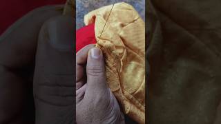 Blouse hook eye hand stitching  tailoring tutorials  stitching hacks blousestitching blouse [upl. by Kcirdla216]