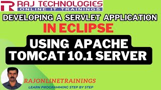 Developing a Servlet in Eclipse using Apache Tomcat Server version 101  rajonlinetrainings [upl. by Kloman]