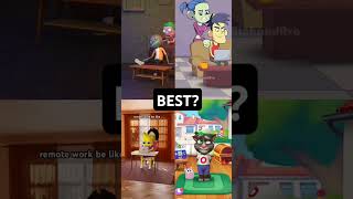 Your Girlfriend when you rebusy😂Talking Tom funny video animation memes funny shortspageforyou [upl. by Aihsital]