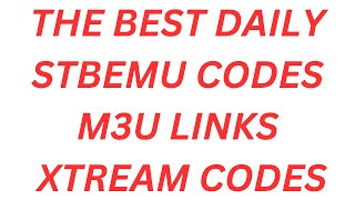 FREE STBEMU MAC CODES 2024 2025 2026 M3U LINKS XTREAM CODES FIRESTICK ANDROID UNLIMITED [upl. by Hadrian]