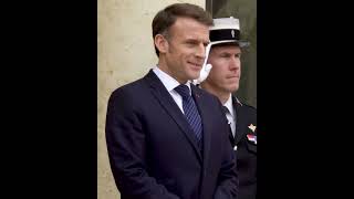 French President Macron meets with NATO SecretaryGeneral Rutte [upl. by Latton]