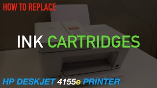 HP DeskJet 4155e Printer Ink Cartridge Replacement Video [upl. by Rhiana]