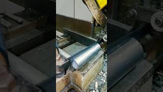 SPLITTING MACHINED PIPE IN HALF ON THE BAND SAW CYLINDRICAL WORKPIECE ON THE UNIVERSAL LATH [upl. by Dibrin]