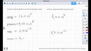 Wiskunde wetenschappelijke notatie gebruiken [upl. by Lorrac718]