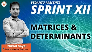 Matrices and Determinant  Formulas  Class 12 Maths  Jee Mains amp Advanced  Vedantu [upl. by Nosle]