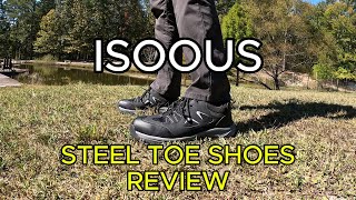 ISOOUS Steel Toe Shoes  Full Review and Testing [upl. by Ahsilac638]