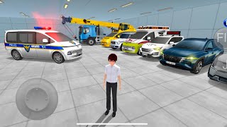 Police Car G Wagon amp All Super Car Parking in Garage amp Ramp Driving  3D Driving Class [upl. by Feodor]