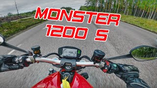 DUCATI MONSTER 1200 S TEST RIDE [upl. by Ytok]