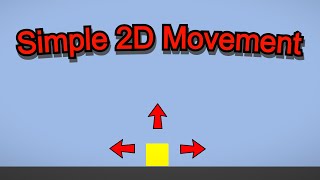 Basic 2D Movement in Unity Tutorial [upl. by Sherourd]