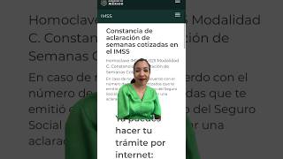 ¿Cómo hacer la aclaración de semanas cotizadas ante el IMSS semanas aclaracion imss viral [upl. by New400]