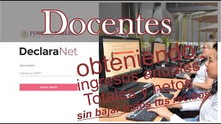 Remuneración anual neto para DeclaraNET Docentes [upl. by Mokas]