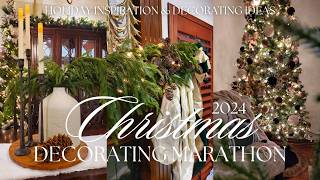 2024 CHRISTMAS DECORATING MARATHON  Whole House Decorate with Me amp Holiday Inspiration [upl. by Enyleve877]