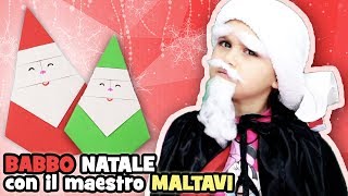 COME FARE UN BABBO NATALE DI CARTA  MartaVi [upl. by Harimas99]