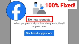 No New Request Facebook Problem Solve  How To Fix No New Requests On Facebook [upl. by Aihcsrop]