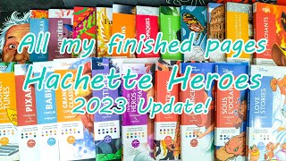 Progress in my French Coloring Books  Hachette Heroes  Finished Pages  2023 [upl. by Suiluj467]