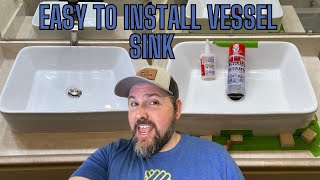 Easy Vessel Sink Installation [upl. by Anehta861]