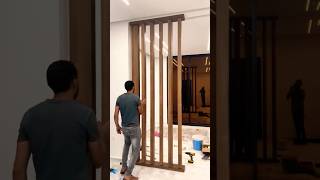 Wall Partition Design with Privacy viralvideo shorts short trending interiordesign viralshorts [upl. by Ahtilat]