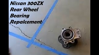 Rear Wheel Bearing Replacement  Nissan 300ZX  Z32 [upl. by Philander307]