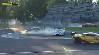 Italiano GT Sprint Cup 2024 Monza Race 2  202 163 amp 25 Crash [upl. by Susejedesoj]