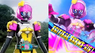 【ガンバライジング】仮面ライダーポッピー ときめきクライシスゲーマー レベルX 必殺技演出「クリティカルクルセイド」 [upl. by Rojas944]