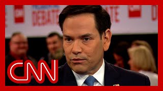 Sen Marco Rubio reacts to CNN presidential debate [upl. by Dnomyar]