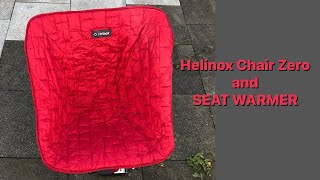 Helinox Chair Zero and Seat Warmer Demonstration [upl. by Sharp386]