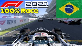 F1 2021  100 Race Brazil in Verstappens Red Bull  PS5 [upl. by Sturges]