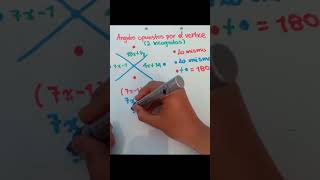 Calcular angulos opuestos por el vertice mediante ecuaciones con dos incognitas XY [upl. by Heddi]