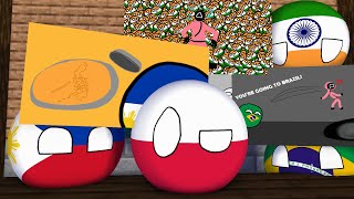 Countryballs School  Painting Squid Game Minecraft Animation [upl. by Anoo]