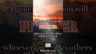 The Power of Generosity Proverbs 1125 📖🎁 jesus god love viralvideo motivation power [upl. by Electra]