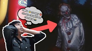 scary clown reaction video😰  md daad vlog [upl. by Roman]