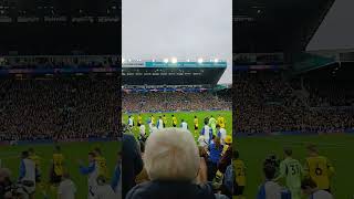 Players coming out at Elland Road for Leeds United vs Plymouth Argyle 021124 ytshort ytshorts [upl. by Treblig]