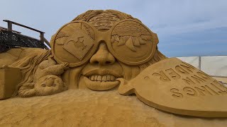 Sand Sculpture Festival in Middelkerke Belgium [upl. by Jemine163]