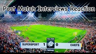 Supersport United 1  0 Kaizer Chiefs Post Match Interviews Reaction [upl. by Phyllida]