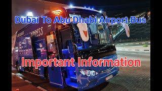 Dubai To Abu Dhabi Airport  Dubai To Abu Dhabi Airport Bus  Ibn Battuta to Abu Dhabi Airport Bus [upl. by Beverley]