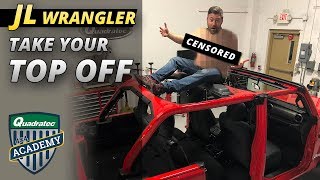 New Jeep Wrangler Hard Top Removal from Park Chrysler Jeep [upl. by Dido143]