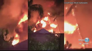 Firefighters respond to a fire in Waikiki [upl. by Alyakam829]