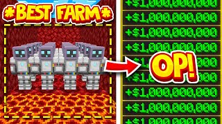 BUILDING THE MASSIVE AUTO AFK MONEY FARM  Minecraft Skyblock PvPWars [upl. by Neltiak]