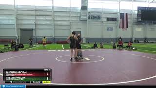 High School Boys 138 Trevor Wilcox Gold Rush Wrestling Vs Quentin Arcibal Cimarron Memorial High S [upl. by Arvy]