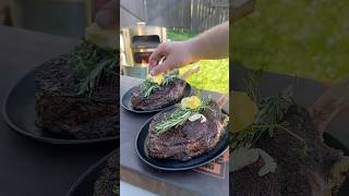 The Best Tomahawk Steak Recipe  Over The Fire Cooking by Derek Wolf [upl. by Compton]