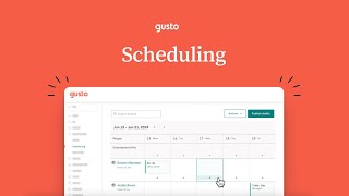 How to Plan and Schedule Work for Your Team with Gusto Scheduling [upl. by Rephotsirhc]