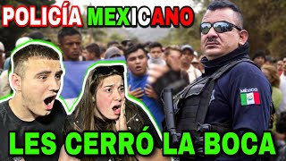 POLICÍA MEXICANO LES CIERRA LA BOCA A HONDUREÑOS 🇲🇽😱 les da una lección de vida [upl. by Ydahs45]