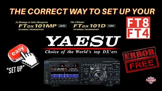 QUICK SETUP GUIDE YAESU FTDX101D OR MP FT8  FT4 amp GRIDTRACKER [upl. by Anirtap]