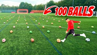 EXTREME 100 BALL CHALLENGE 😱  F2Freestylers [upl. by Vesta]