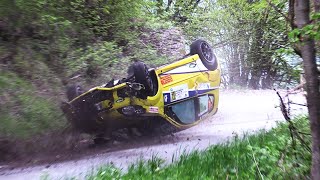 BIG CRASH amp DIFFICULT CORNER 45° Rally Valle dAosta 2024 HD [upl. by Traweek]